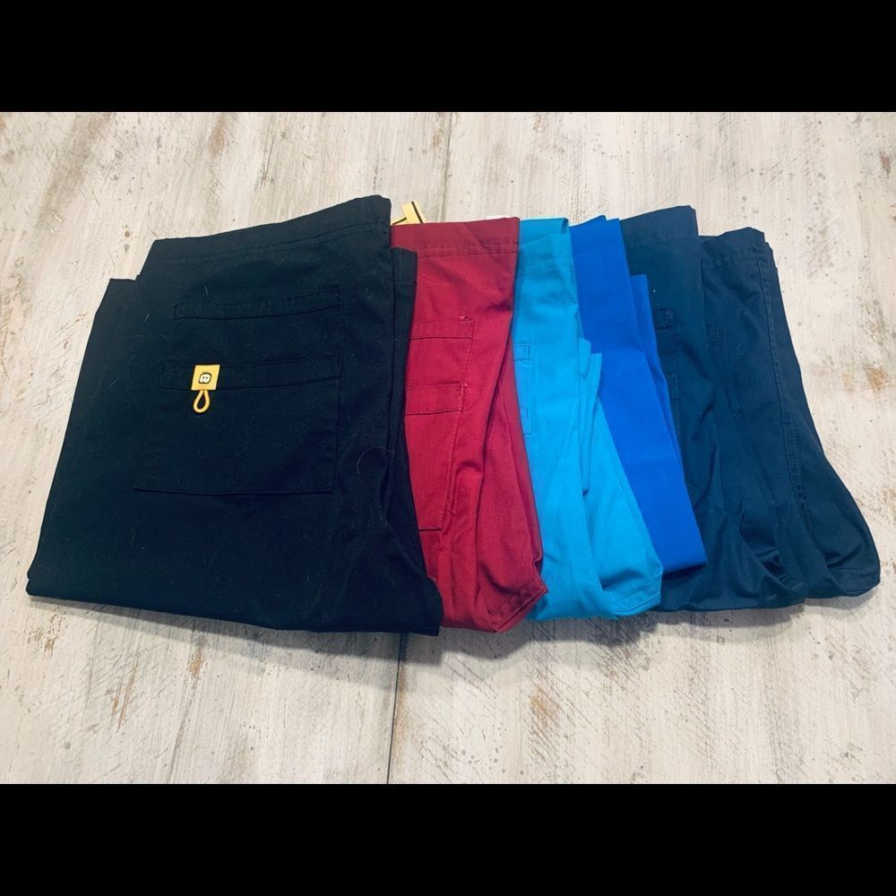 NWOT WonderWink Unisex Scrubs Set-6 Pairs Multicolor